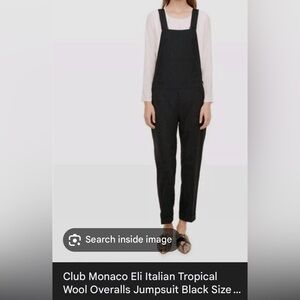 Club Monaco Charcoal Wool Jumpsuit